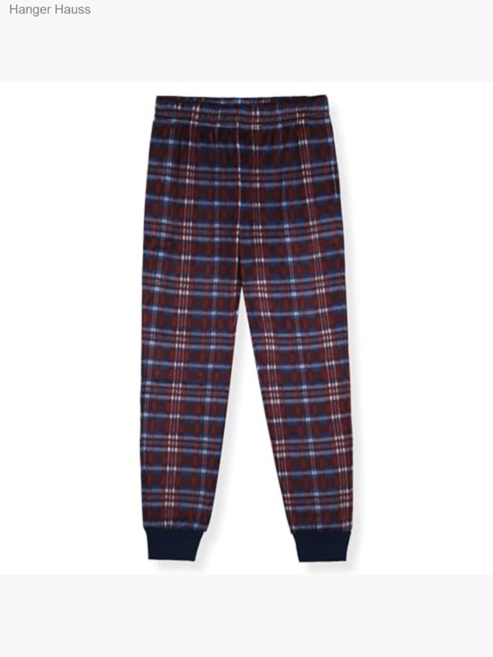 Boys 4pc Pajama Sets - Waffle Knit Henley Tops & Plaid Pants Big Kid - Picture 3 of 7